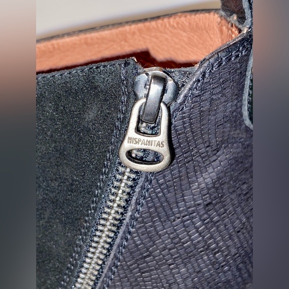 Women’s HISPANITAS Joy is a choice black leather & suede ankle boots sz 36/5,5-6 - Picture 10 of 16